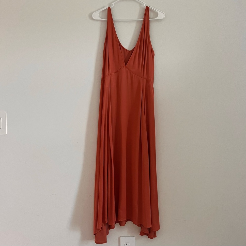 Pink pinafore dress